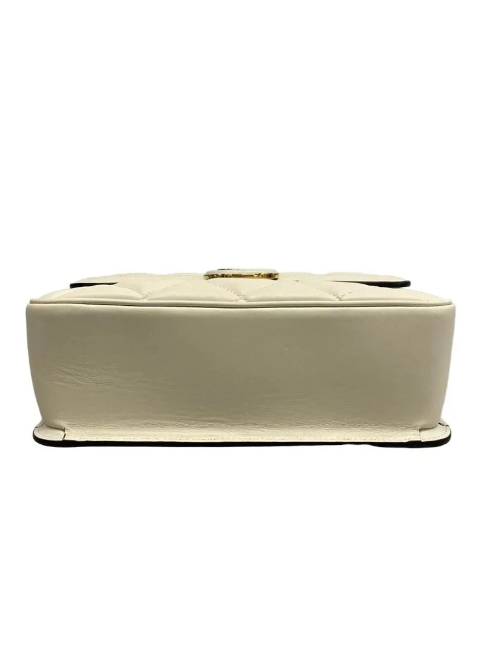 Gucci Shoulder Bag Deco Chain Ivory Leather